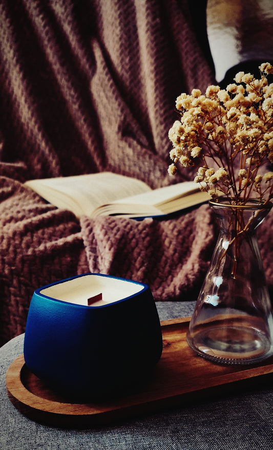 Scented Candle Soft Diamond Chefchaouen Shade