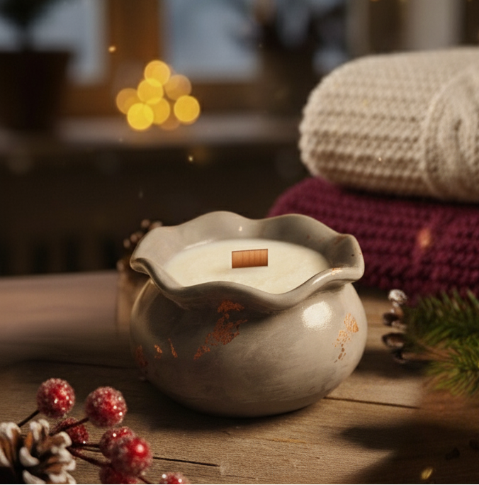 Ароматизована свічка "Чаша відьми" "Золоте сяйво"