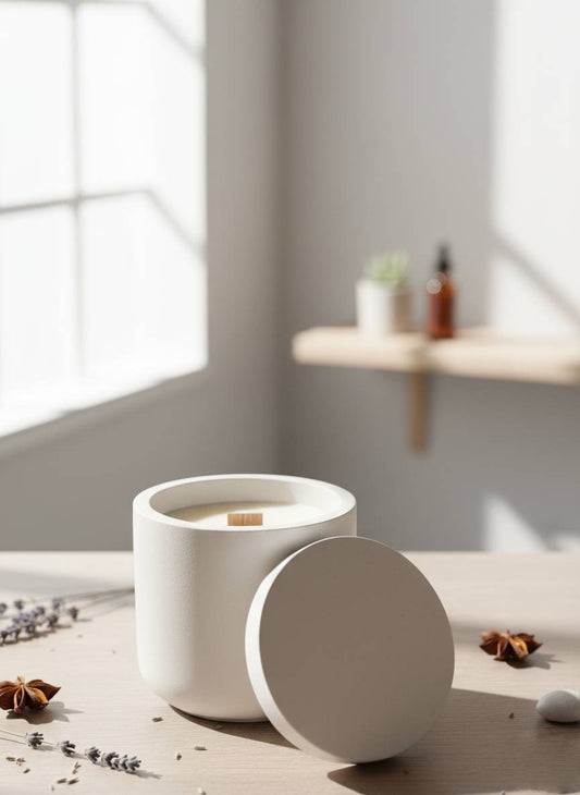 Duftkerze Versa Pot Ghostly weiß
