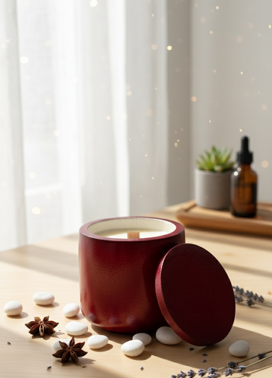 Duftkerze Versa Pot Kastanienbraun