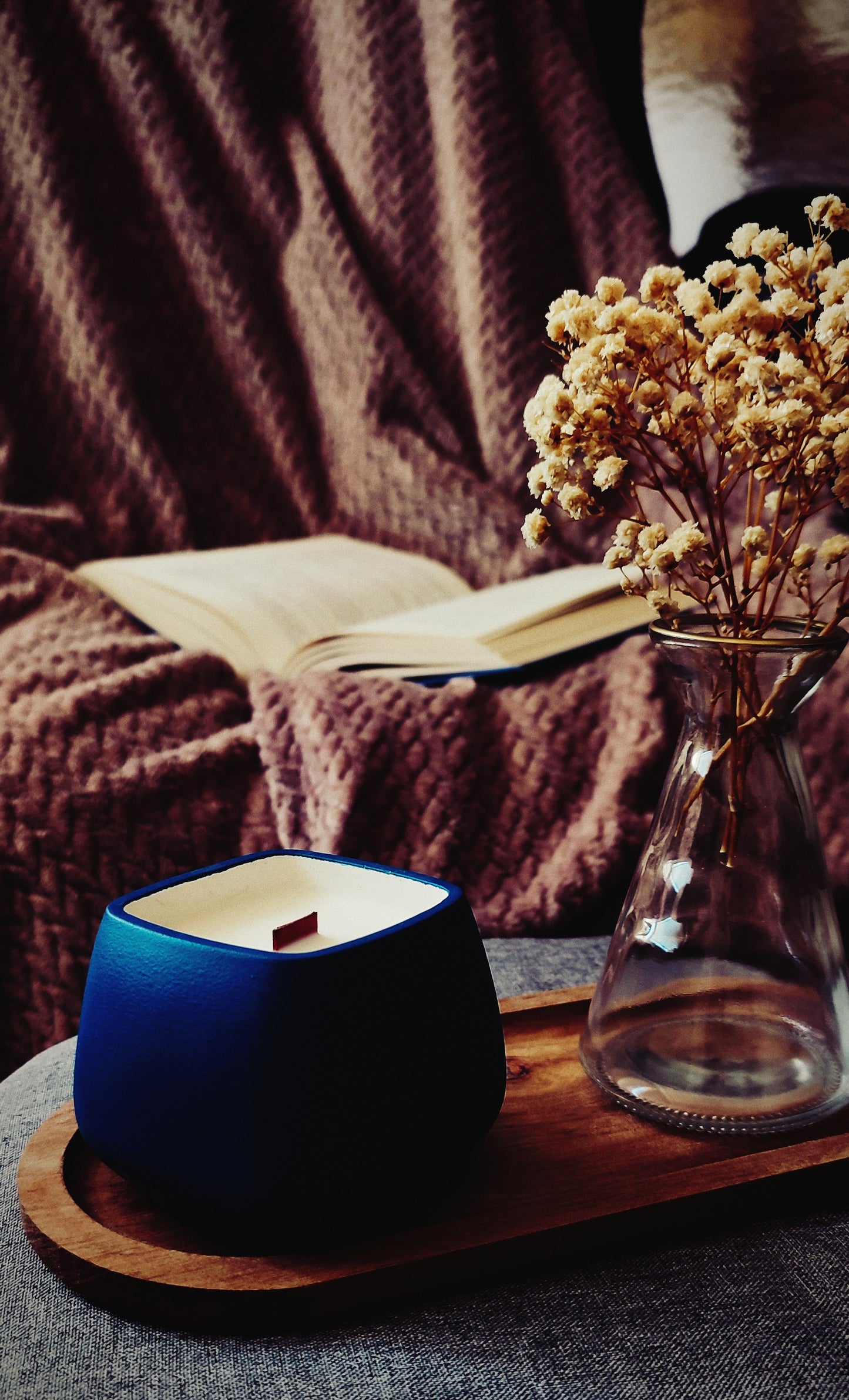Scented Candle  Soft Diamond Chefchaouen Shade