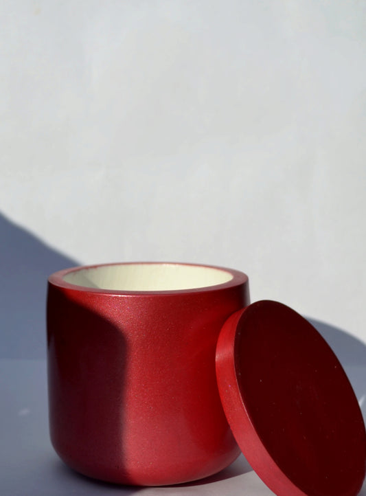 Scented Candle Versa Pot Cherry red